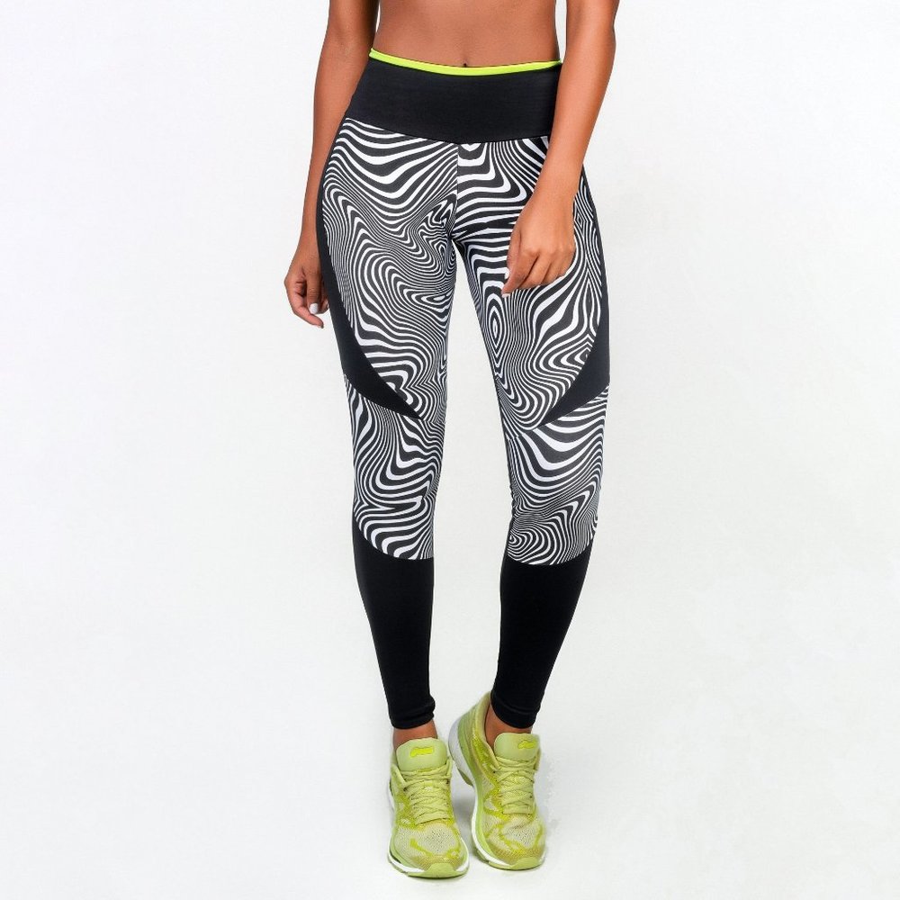 Brazilian Yoga  Jogger Leggings Pants Workout Gym Fitness Activewear zebra